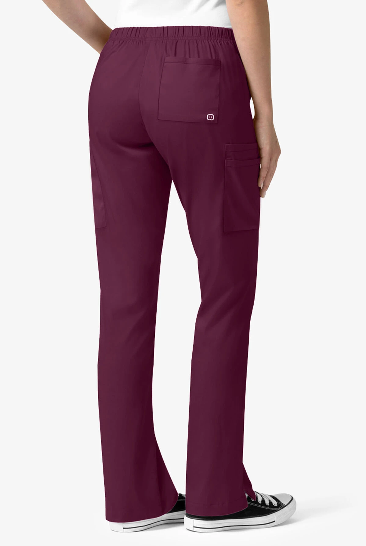 WonderWink PRO Women's 6-Pocket STRETCH Drawstring Cargo Scrub Pants - Petite - Image 2