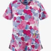 Zoe + Chloe Sentimental Hues V-Neck Print Scrub Top